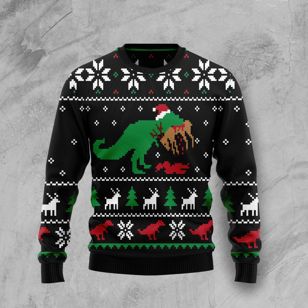 Dinosaur Christmas Ugly Christmas Sweater 