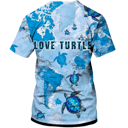 Beautiful Turtle 3D All Over Printed Shirts For Men And Women Hawaiian Shirt