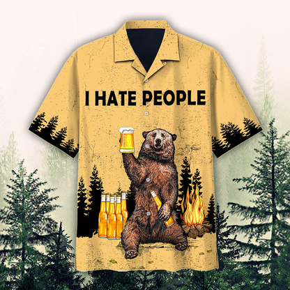 I Hate People Hawaiian Shirt A