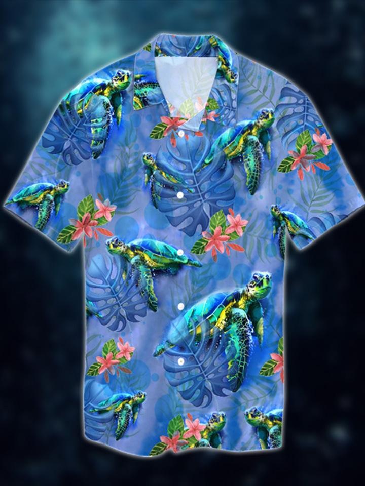 Green Turtle Hawaiian Shirt | For Men & Women | Adult | HW5461