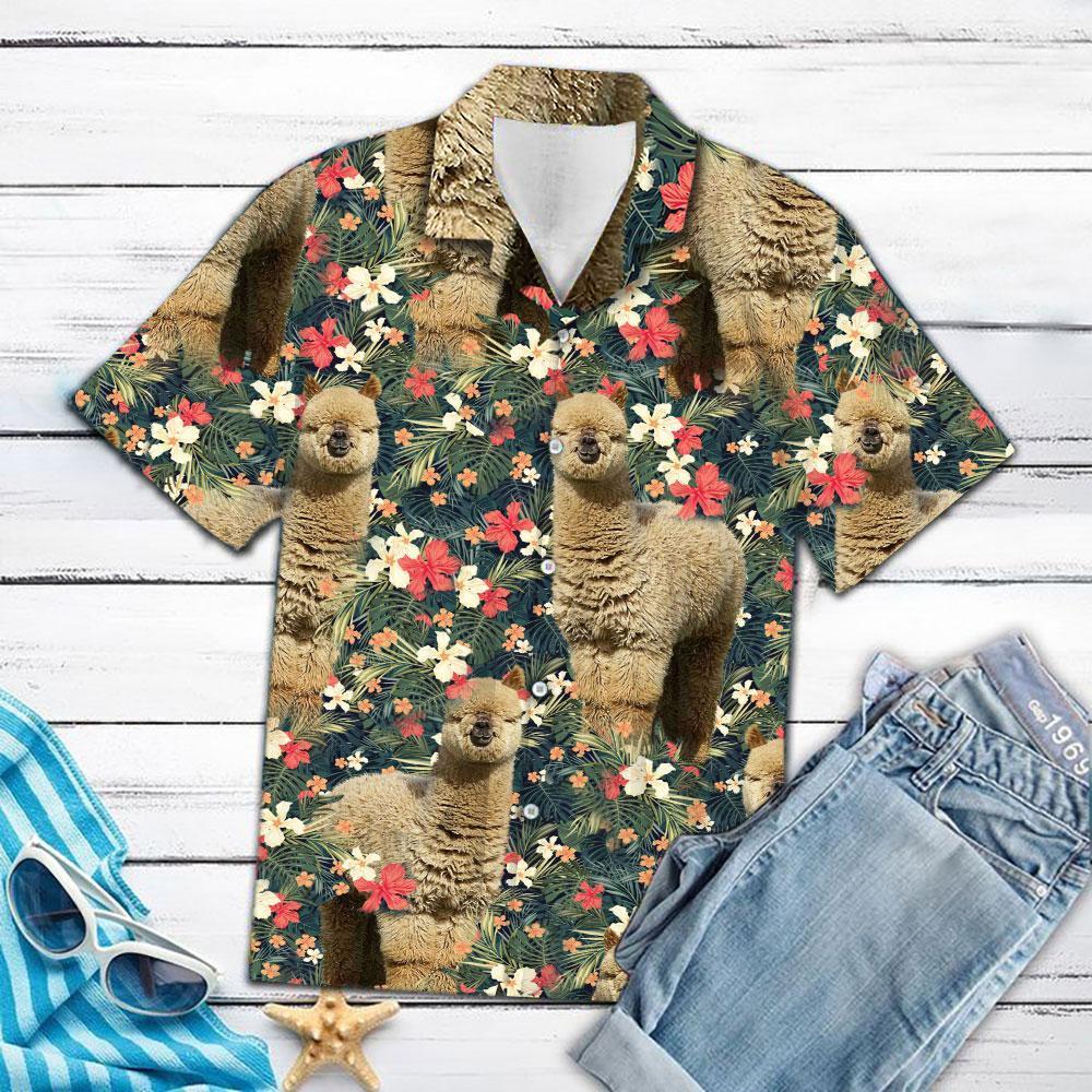 Tropical Alpaca Hawaiian Shirt