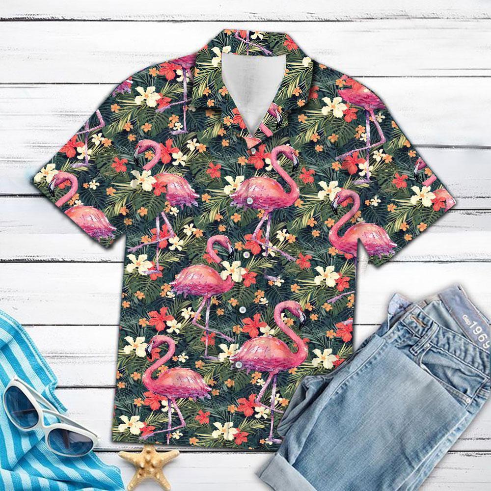 Tropical Flamingo Hawaiian Shirt