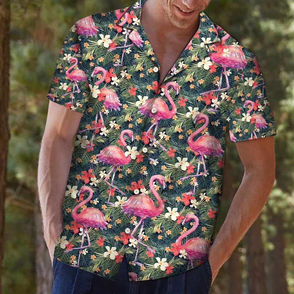 Tropical Flamingo Hawaiian Shirt