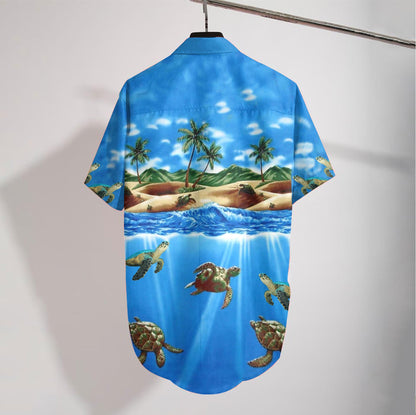 Turtle Sea Hawaiian Shirt 3D