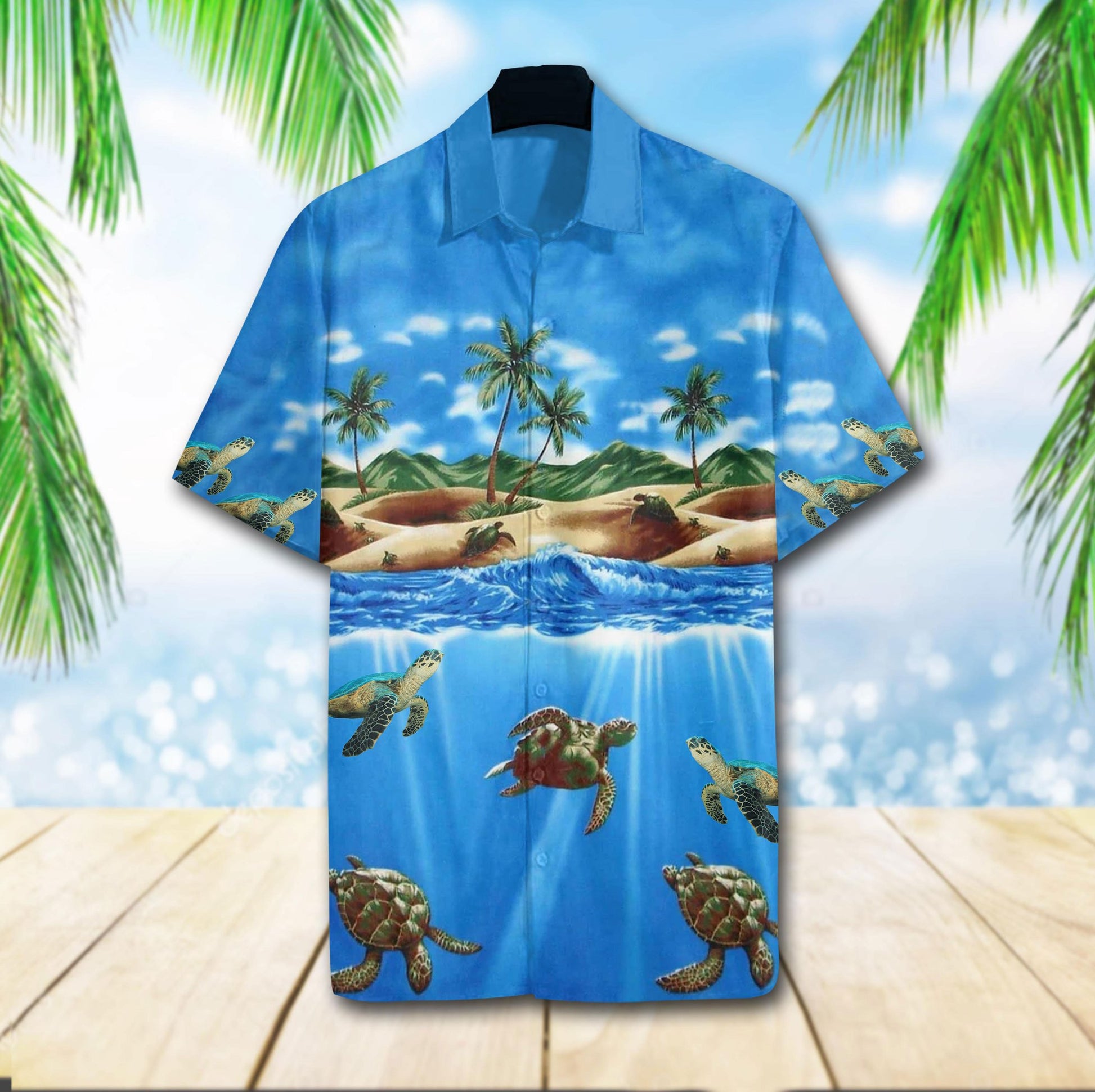 Turtle Sea Hawaiian Shirt 3D