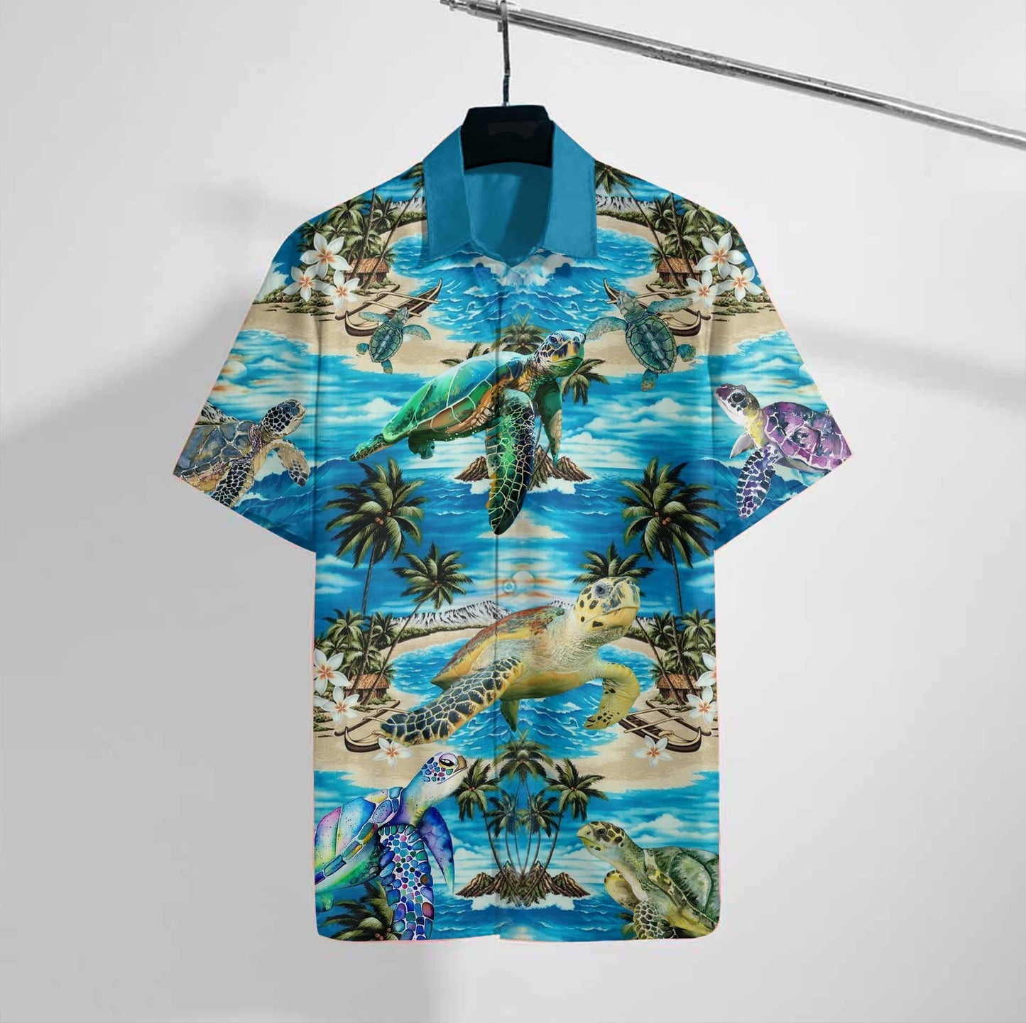 Turtle Beach Hawaiian Shirt 3D