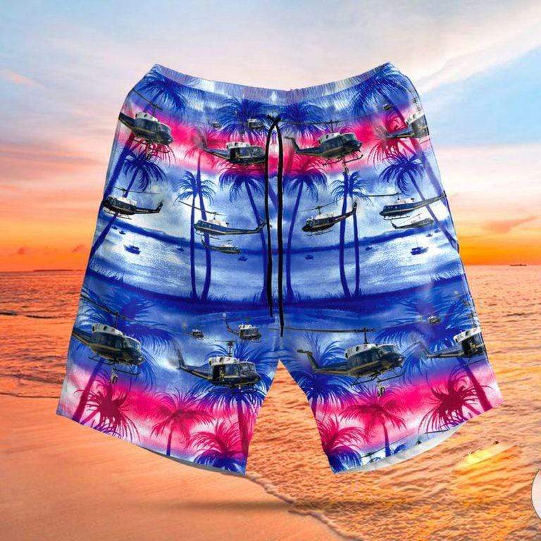 Amazing Helicopter UH-1N 1st Hawaiian Shirts OR Shorts