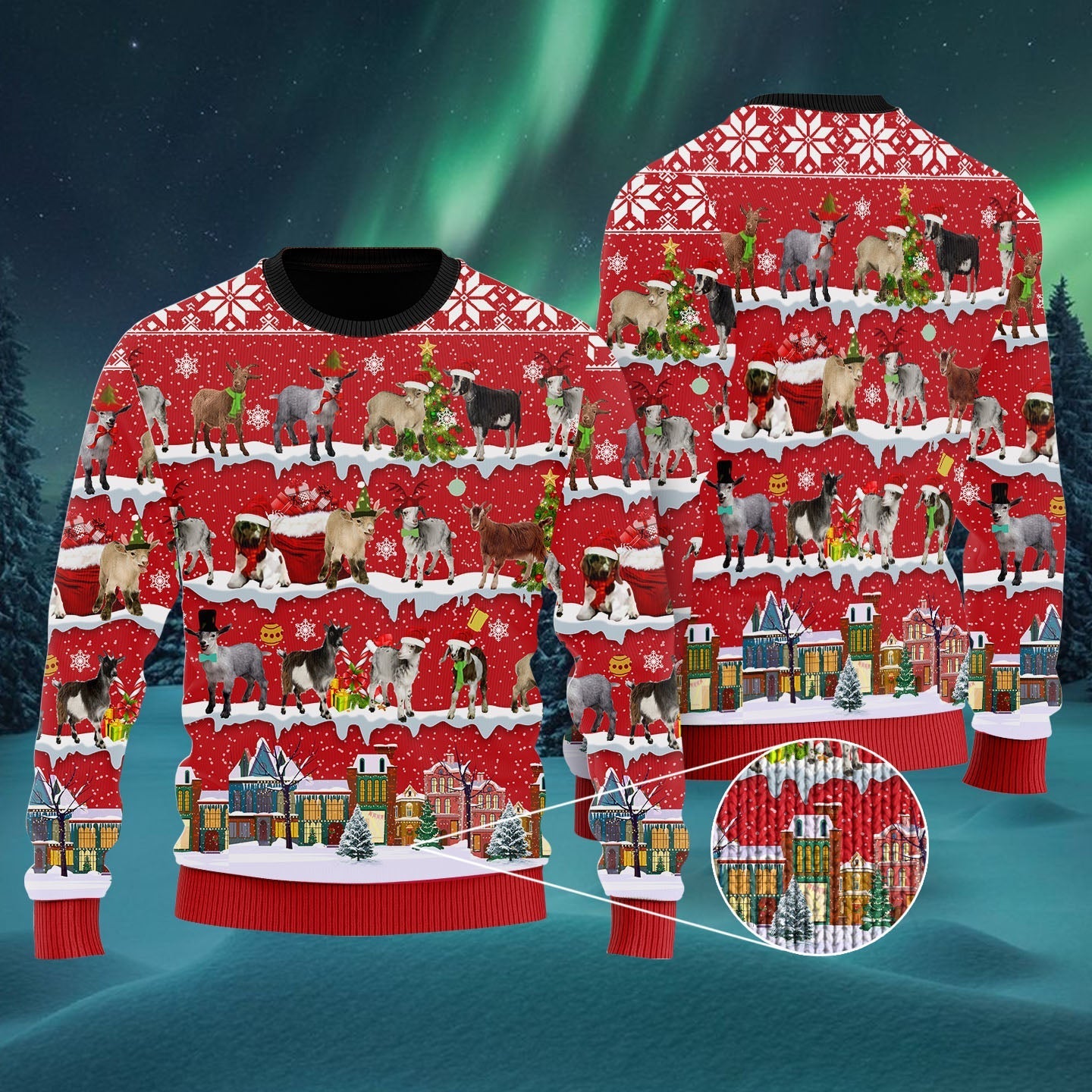 Goat Ugly Christmas Sweater 