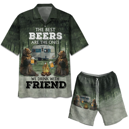 We Drink With Friend Hawaii Shirt Short Hawaiian