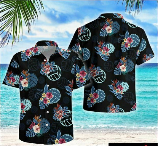 Volleyball tropical hawaiian shirt