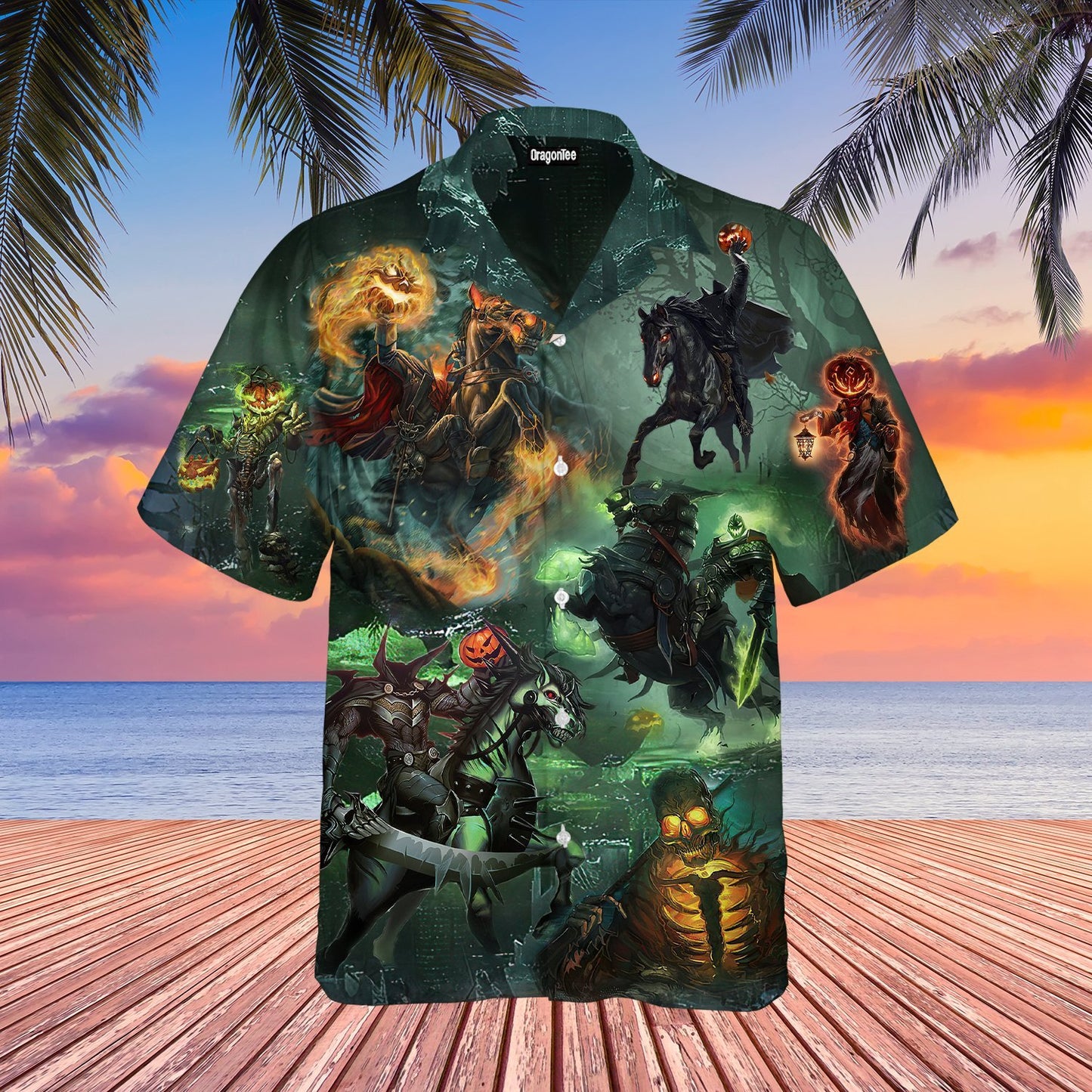 OragonTee Where Is My Head Pumpkin Halloween Hawaiian Shirt | For Men & Women | Adult | WT1010