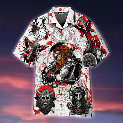 OragonTee Viking Till Valhalla Hawaiian Shirt | For Men & Women | Adult | WT1205