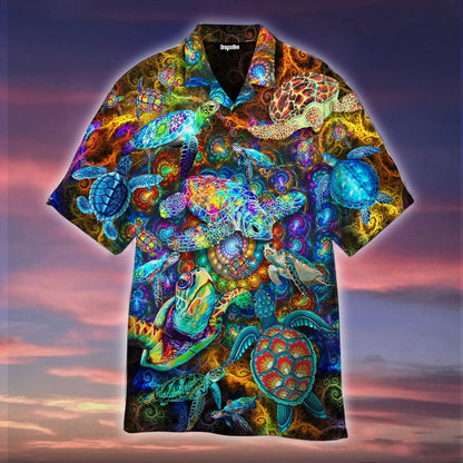 OragonTee Amazing Sea Turtle Are Glowing Hawaiian Shirt | For Men & Women | Adult | WT1542