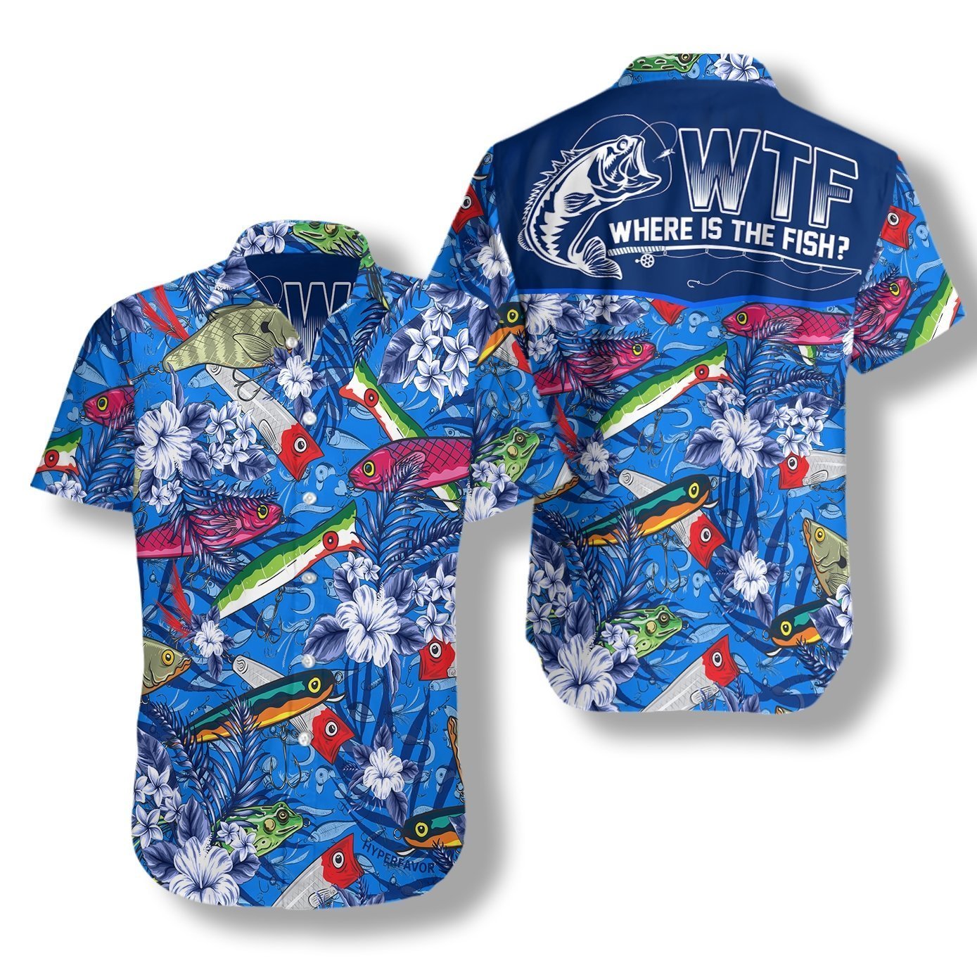 Where The Fish Fishing Hawaiian Shirt | For Men & Women | Adult | HW4146