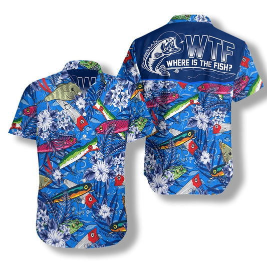 Where The Fish Fishing Hawaiian Shirt | For Men & Women | Adult | HW4146