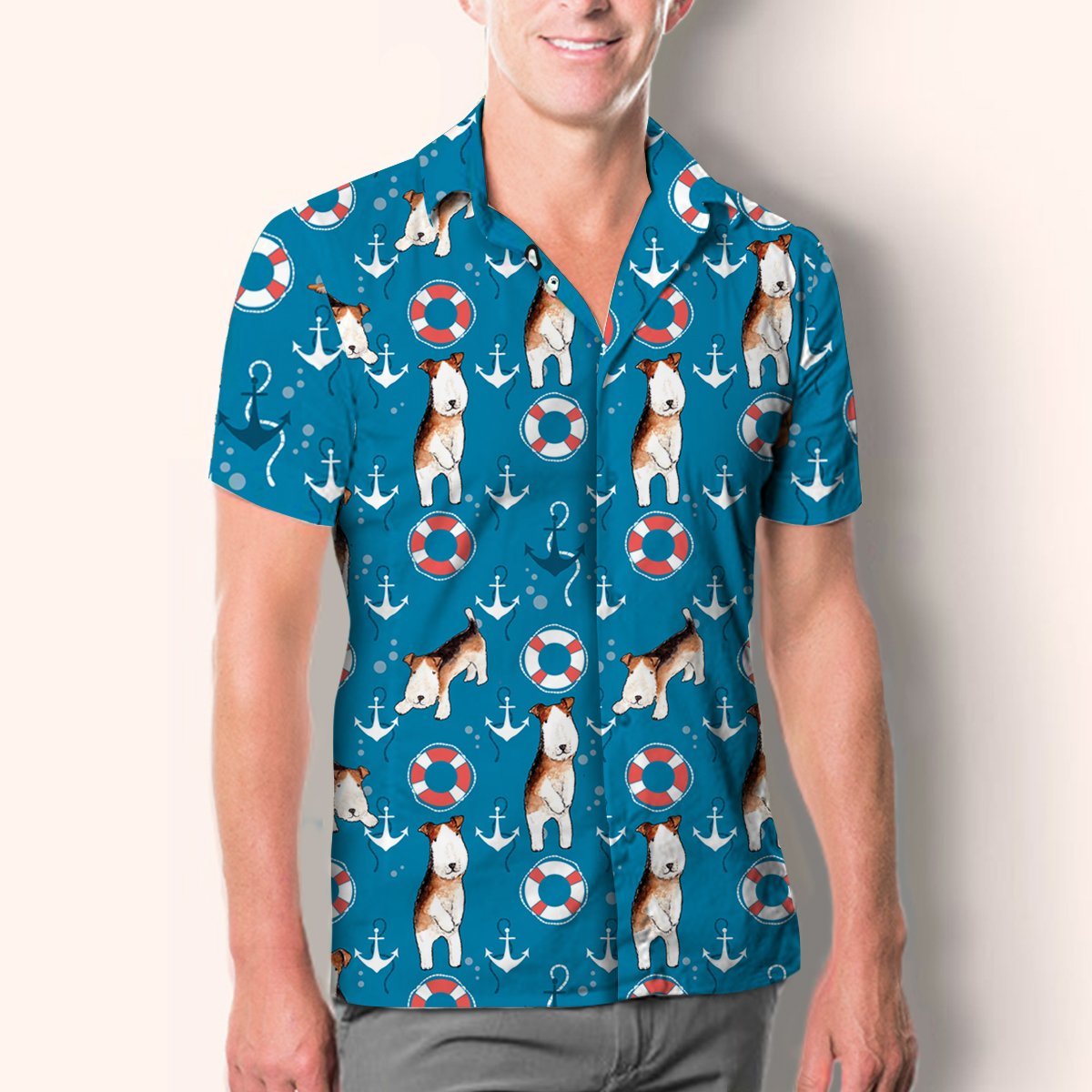 Wire Fox Terrier - Hawaiian Shirt