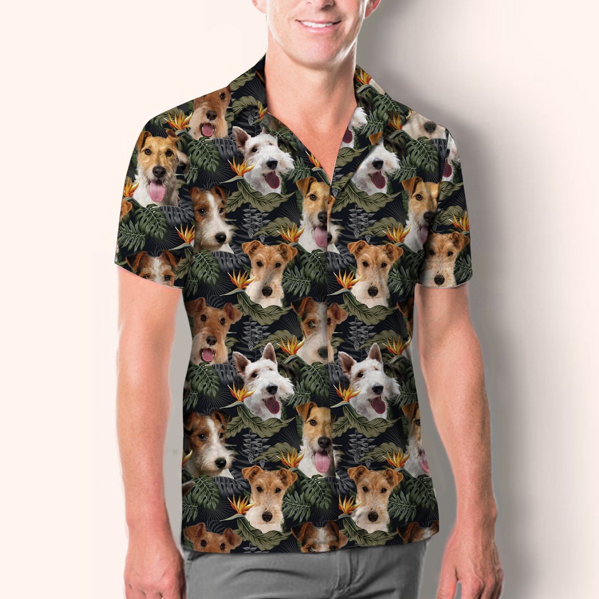 Wire Fox Terrier - Hawaiian Shirt