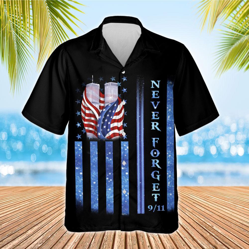 9/11 Never Forget Memorial Shirt Hawaiian