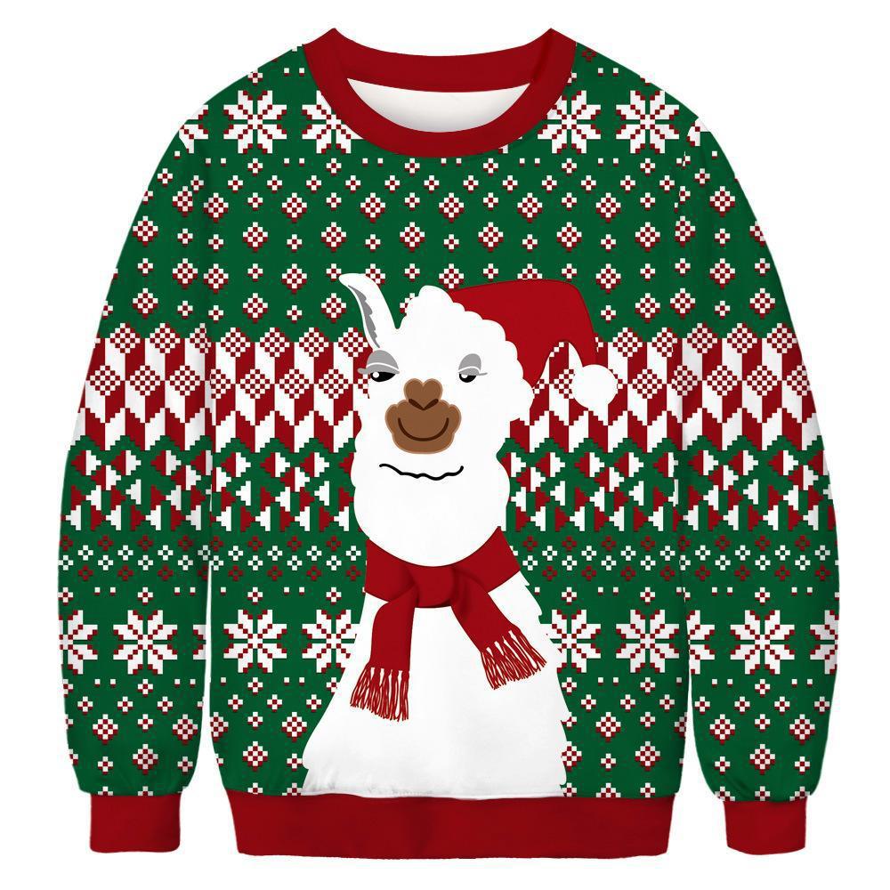 Christmas Alpaca Ugly Christmas Sweater 