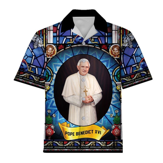 3D Hawaiian Outfit Pope Benedict Xvi Shirt