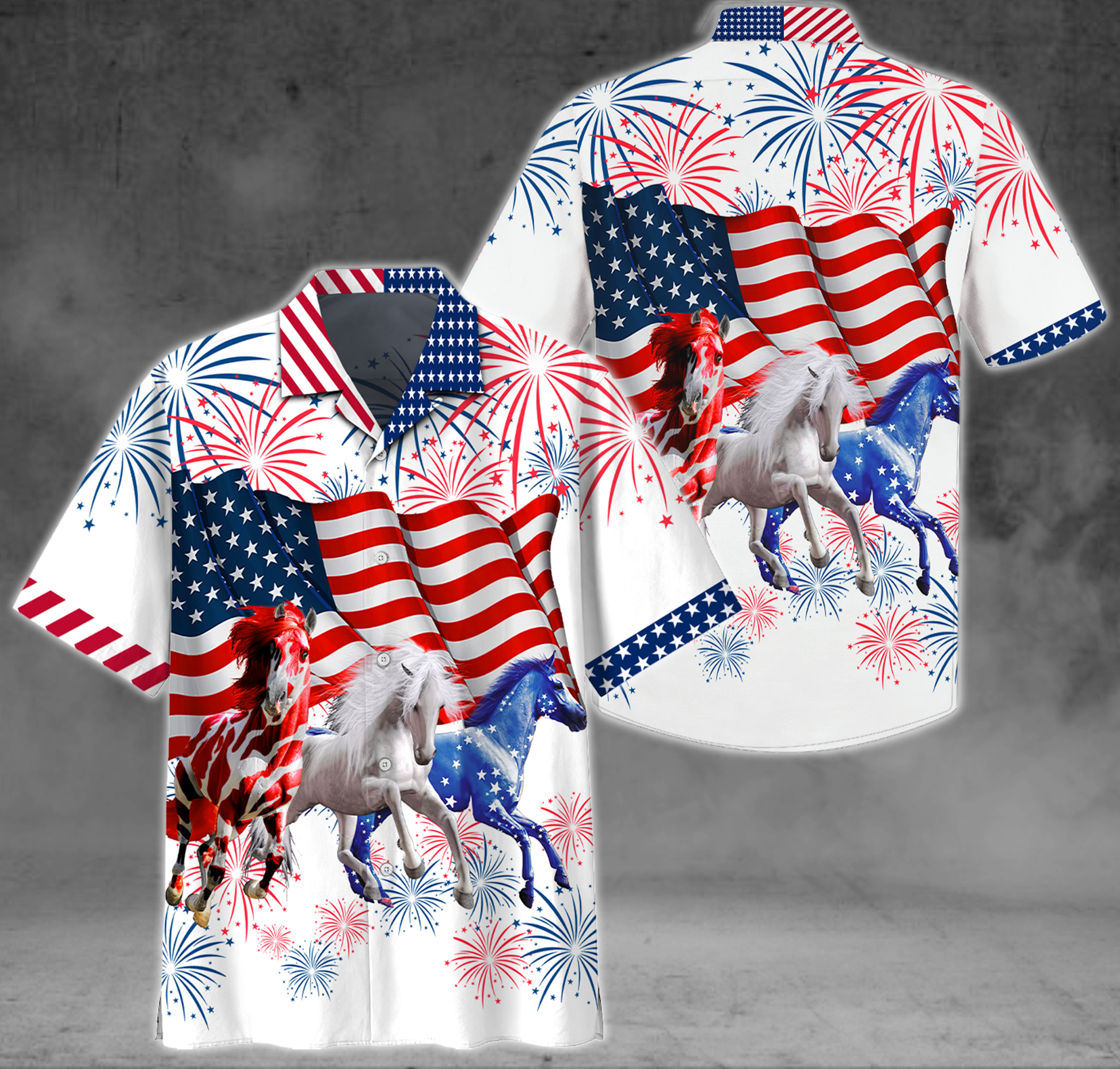 Americas Horses Hawaii Shirt Style 3 Hawaiian Shirt