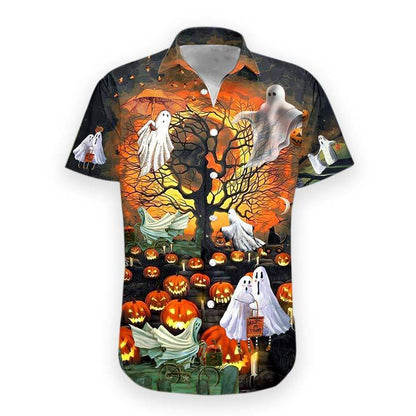 Boo Halloween 3D All Over Printed Hawaiian Shirt | Unique Beach