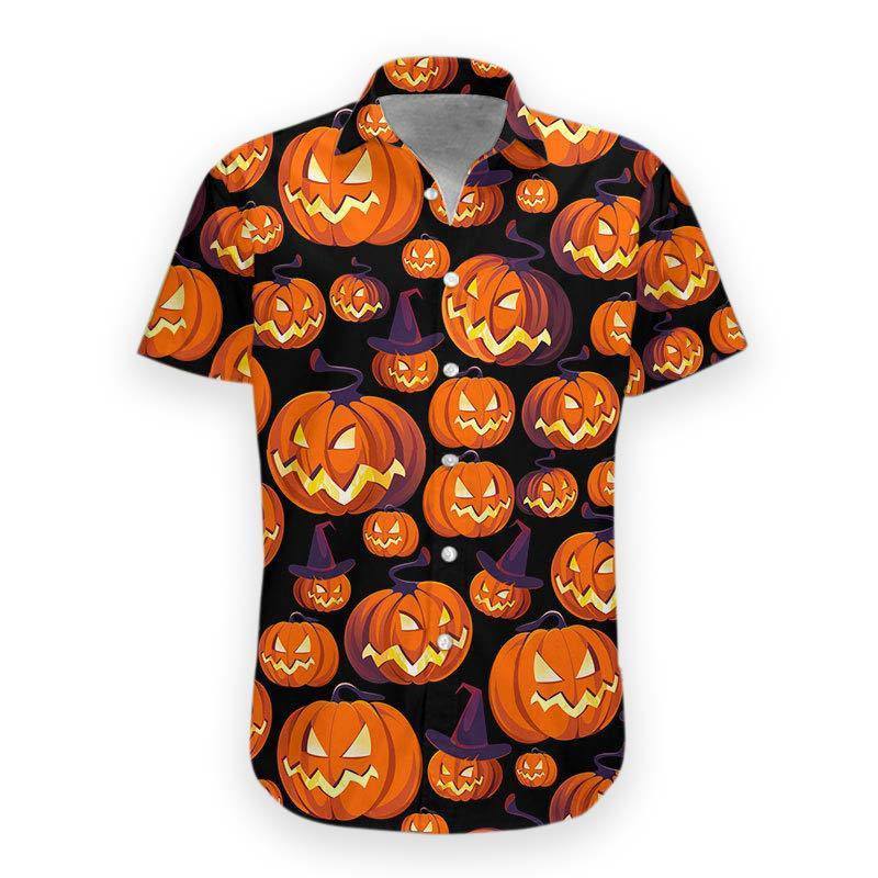 Pumpkin Halloween 3D All Over Printed Hawaiian Shirt | Unique Beach