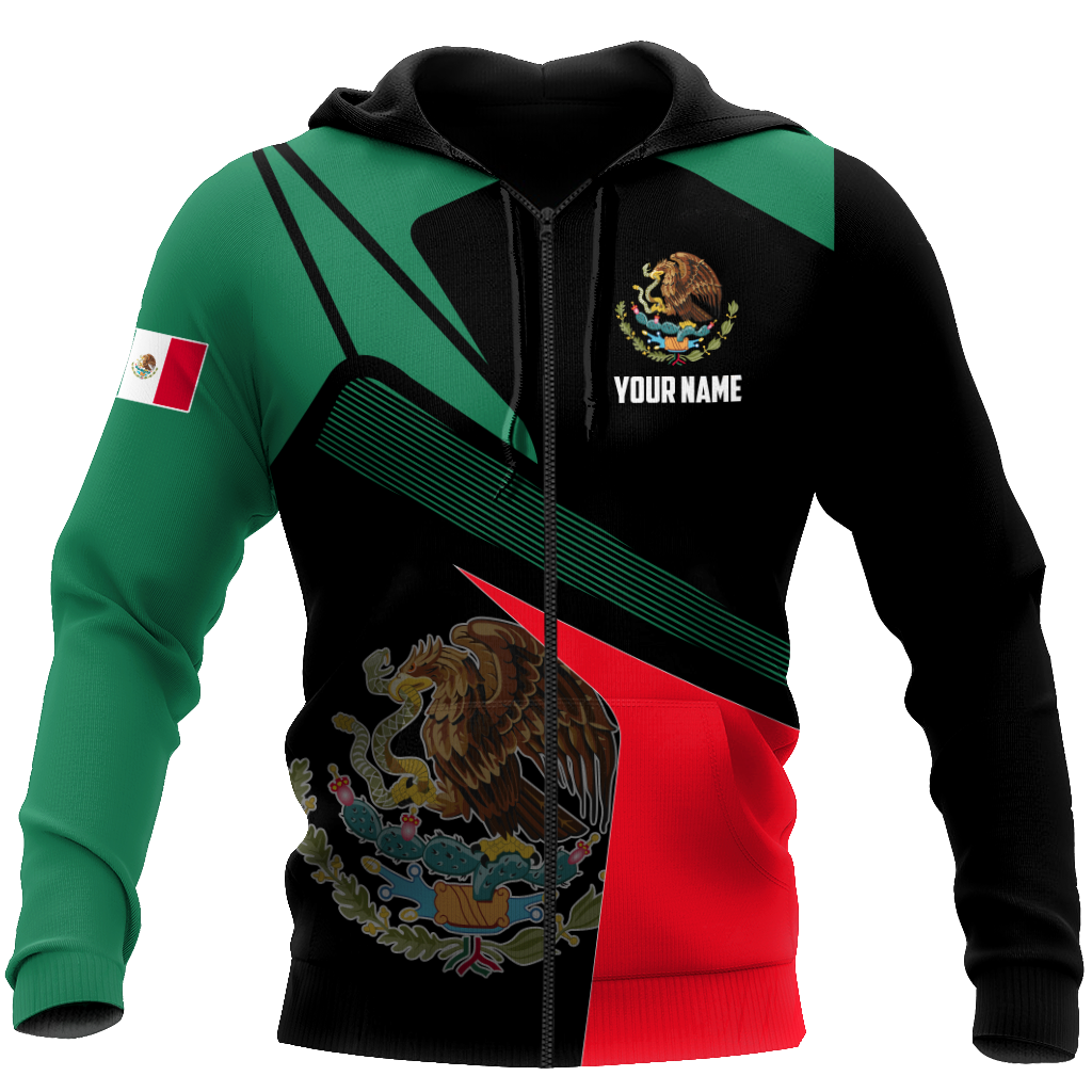 Personalized Mexico All Over Print Unisex Hoodie