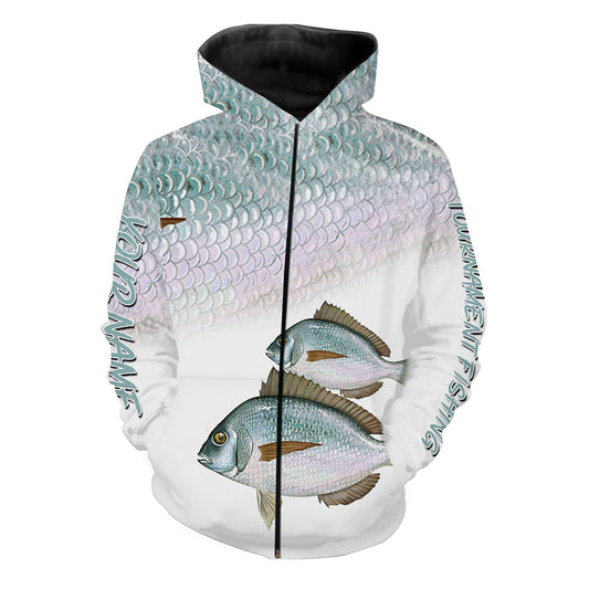 Scup (Porgy) Tournament Fishing Customize Name All Over Print Shirts Personalized Gift Nqs199 Zip Up Hoodie Zip Up Hoodie