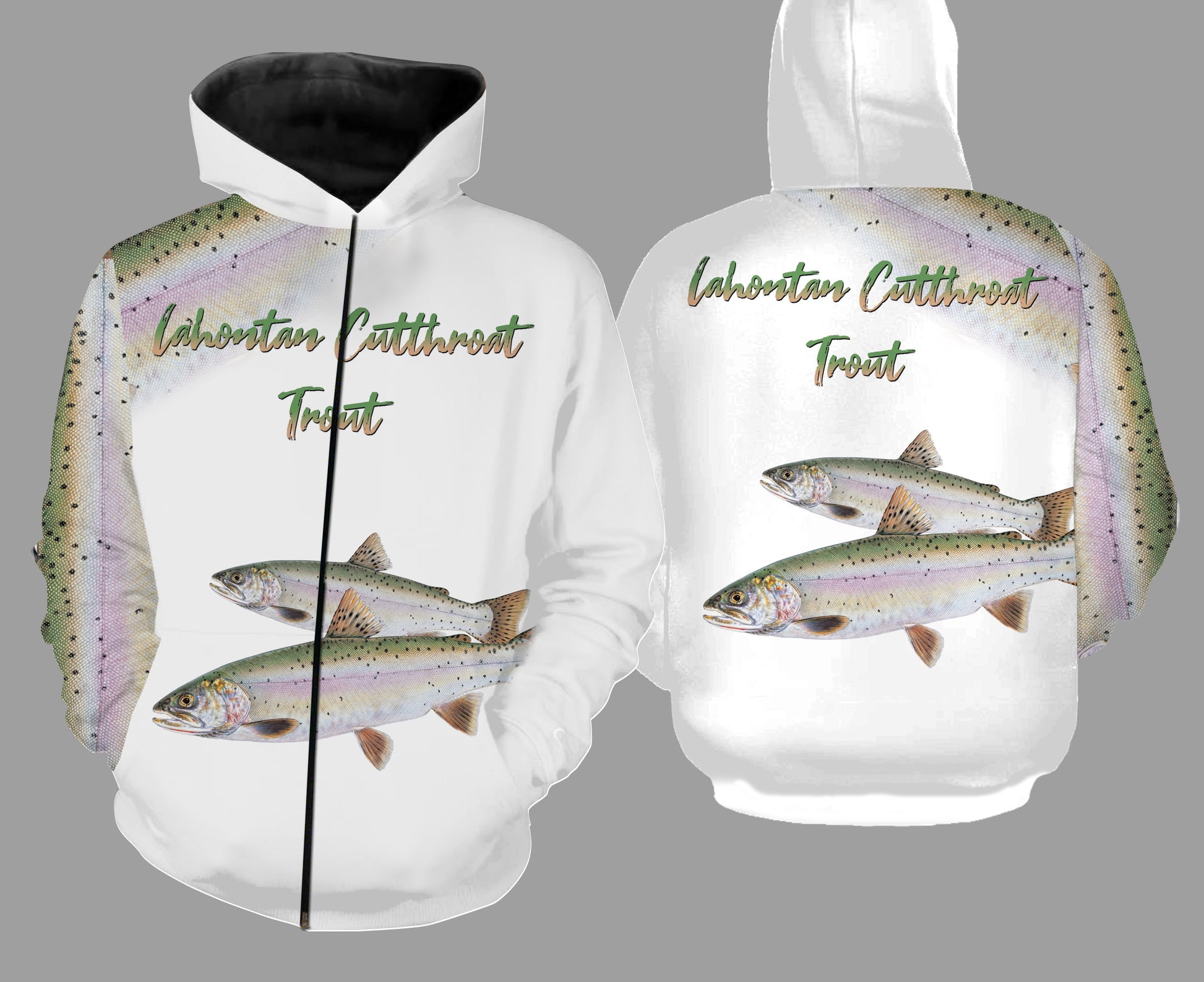 Lahontan cutthroat trout fishing full printing