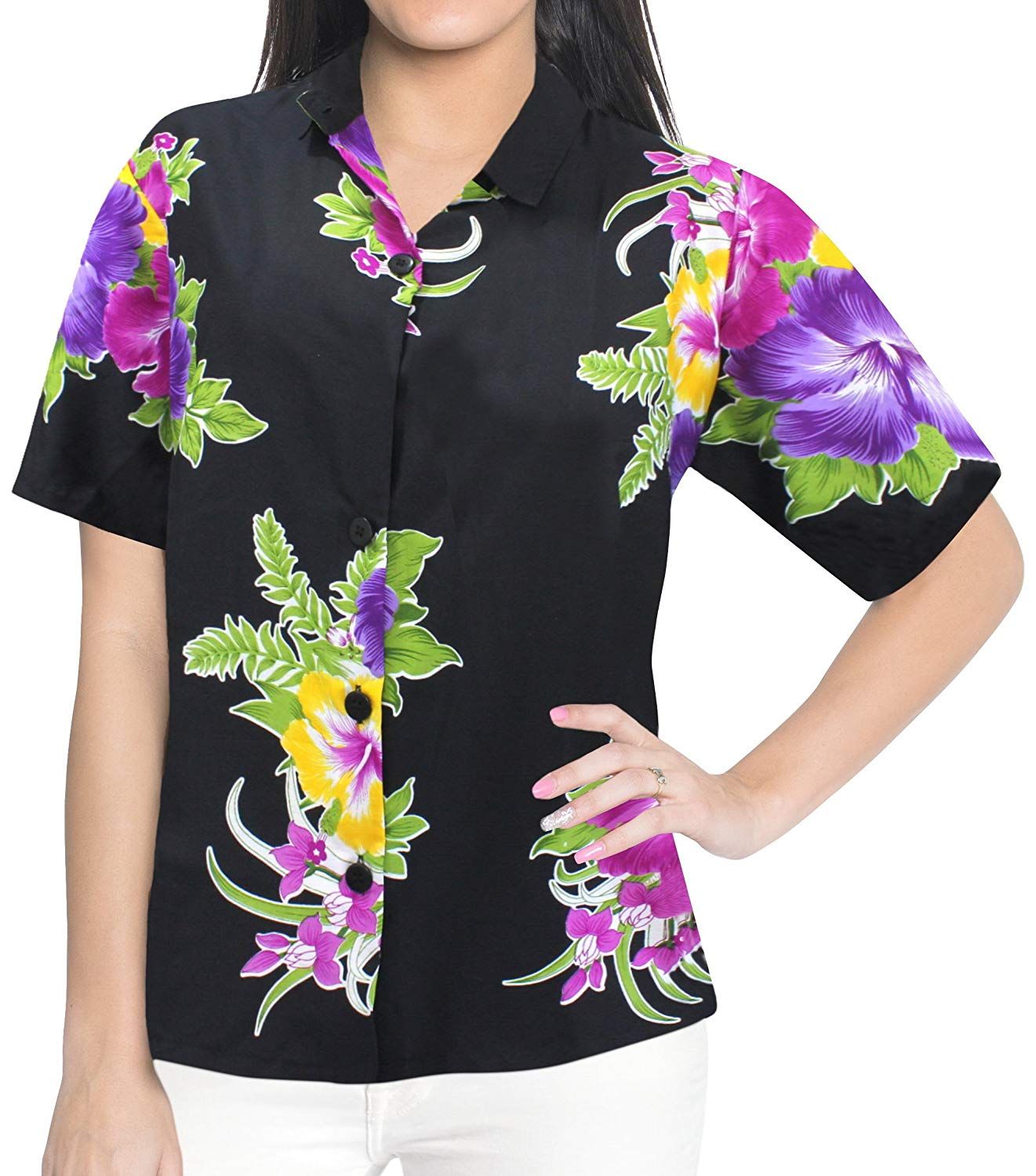 Hibiscus Black Nice Design Hawaiian Shirt Dhc18061274