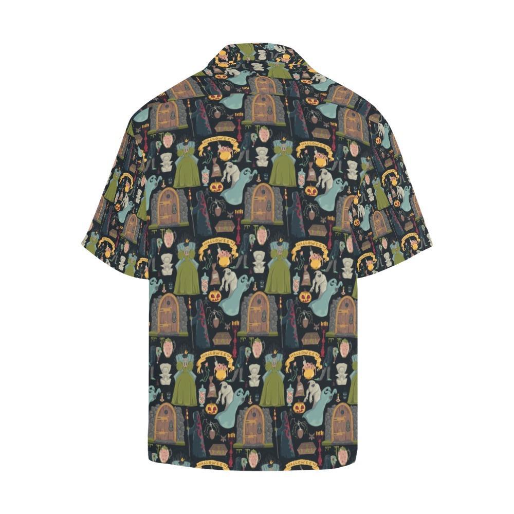 Creepy Halloween Print Design Hawaiian Shirt