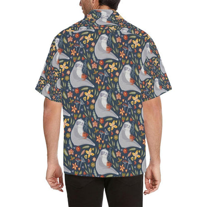 Sloth Print Design Hawaiian Shirt