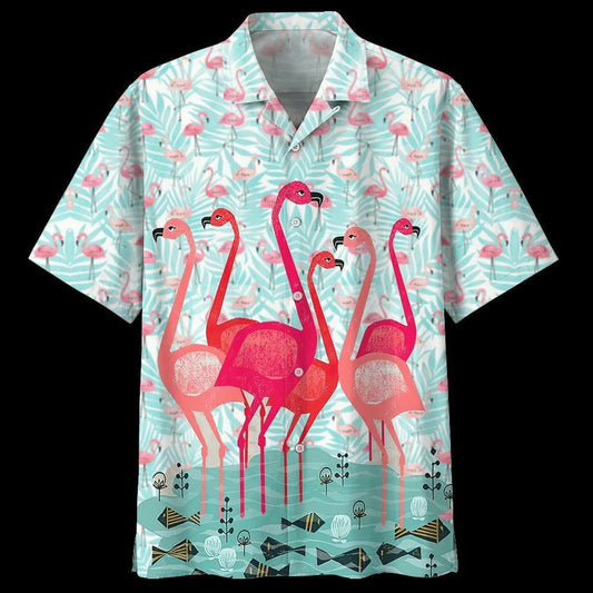 Flamingo Hawaiian Shirt Azs008