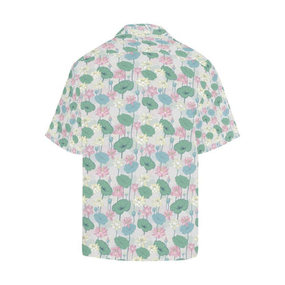 Water Lily Print Design Hawaiian Shirt