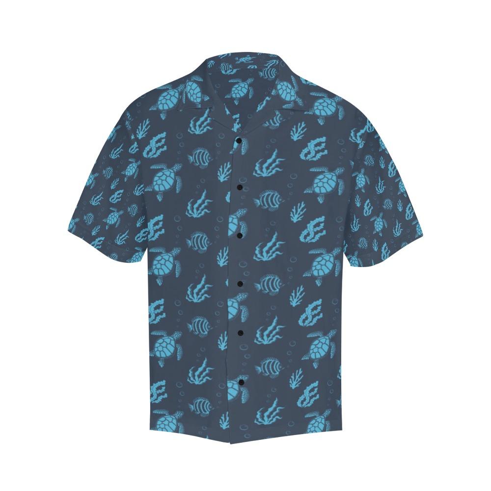 Sea Turtle Print Design Hawaiian Shirt