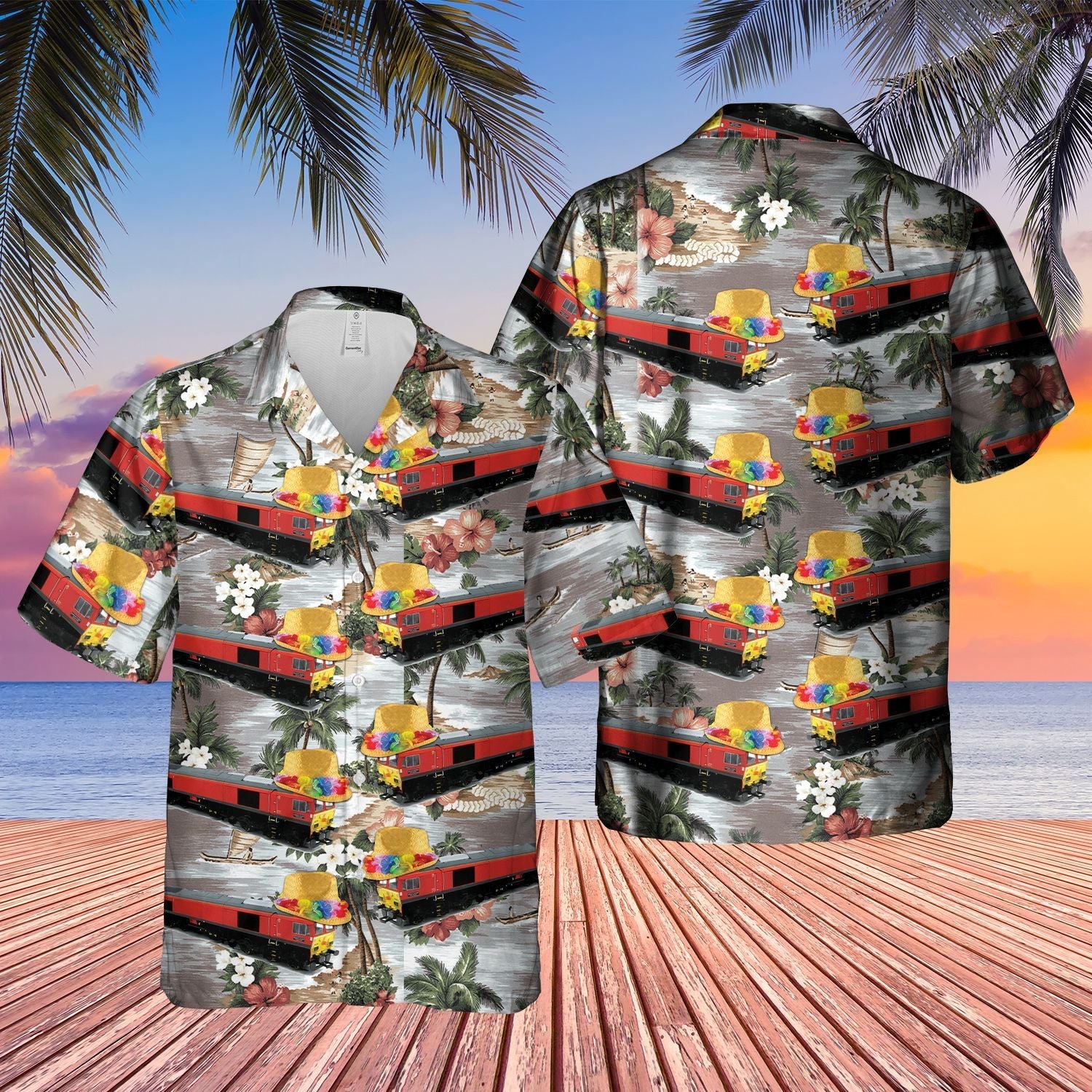 Class Locomotive Train Db Schenker  White Unique Design Unisex Hawaiian Shirt For Men And Women Dhc17063253