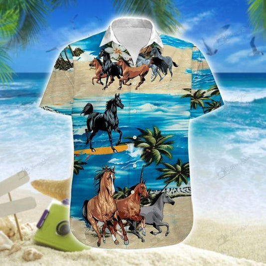 Horse Harness Hawaiian Shirt | For Men & Women | Adult | HW6069