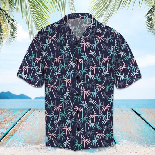 Amazing Coconut Palm Navy Hawaiian Shirt | For Men &amp;amp; Women | Adult | Hw8297