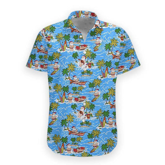  3D Santa Hawaii Shirt