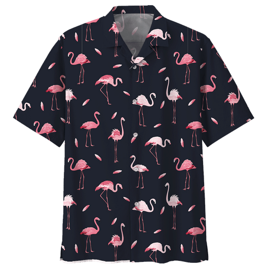 Flamingo  Black High Quality Unisex Hawaiian Shirt For Men And Women Dhc17063838