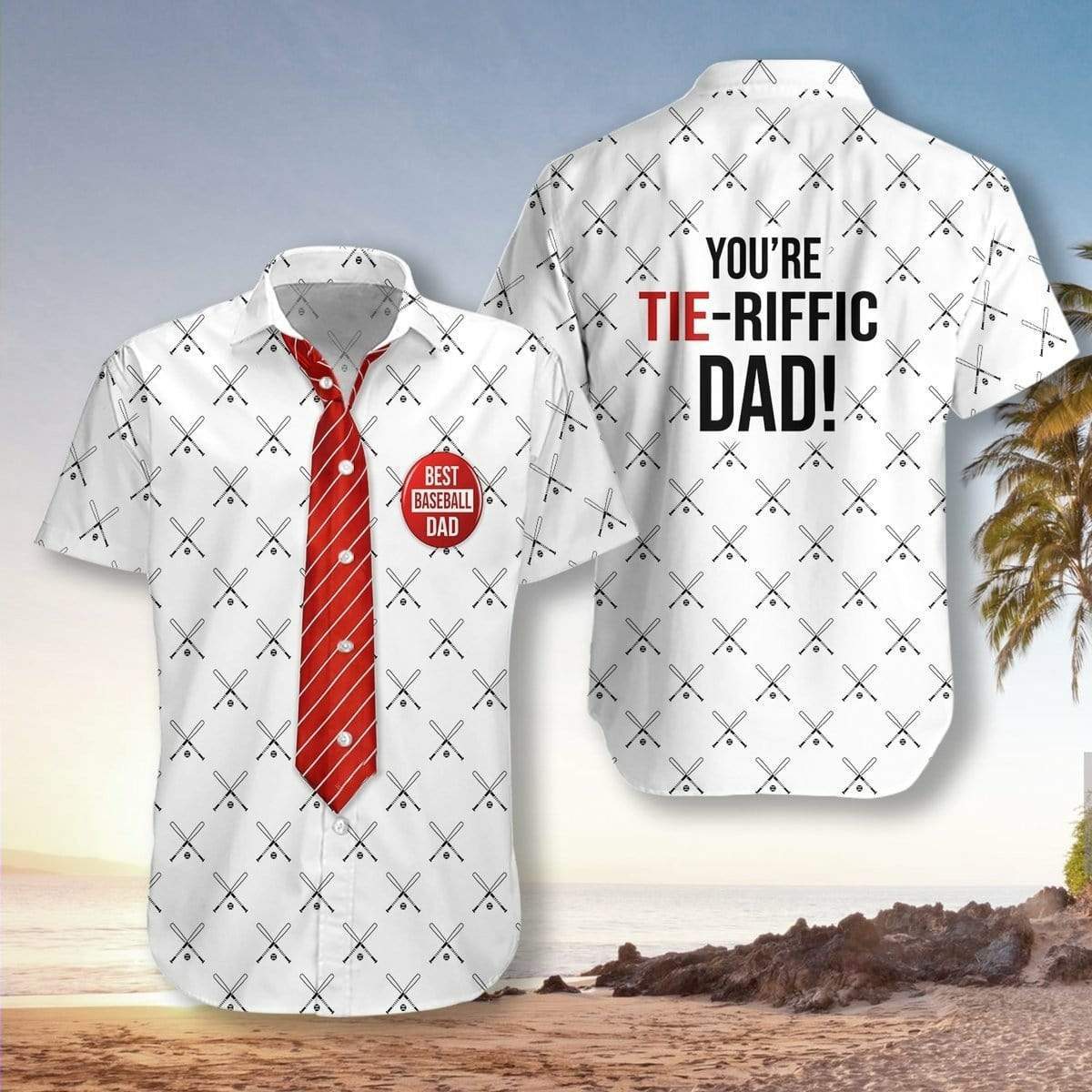 Hawaiian Aloha Shirts You Are Tieriffic Baseball Dad