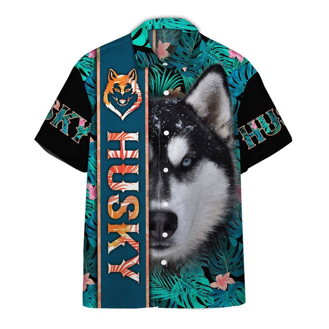  3D Siberian Husky Hawaii Shirt