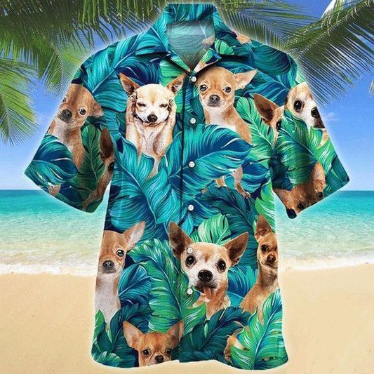 Chihuahua Tropical Forest Hawaiian Shirt