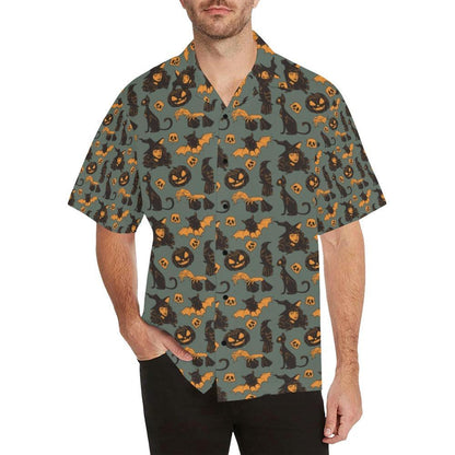 Witch Bat Halloween Print Design Lks3 Hawaiian Shirt