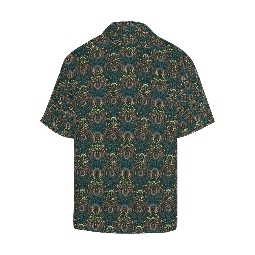 Sun Moon Print Design Hawaiian Shirt