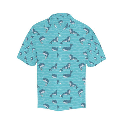 Whale Print Design Hawaiian Shirt