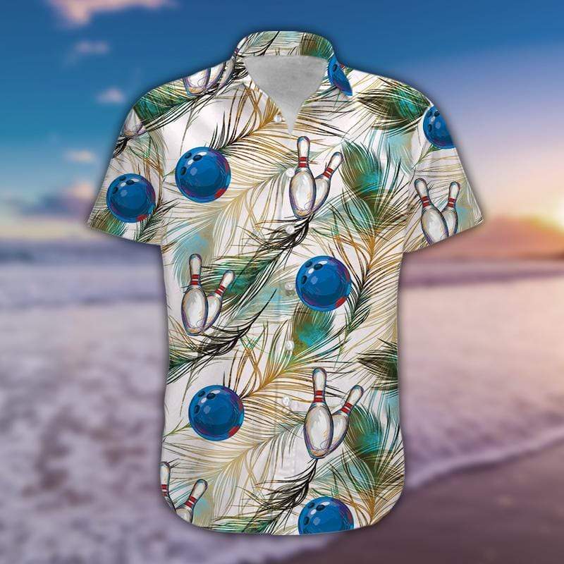 Amazing Simple Bowling Unisex Hawaiian Aloha Shirts #120421h