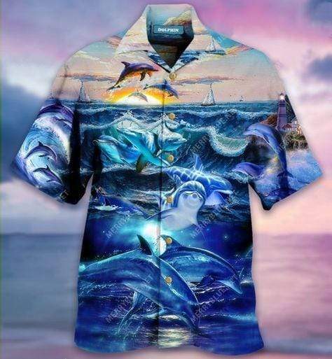 Hawaiian Aloha Shirts The Sea Dolphins