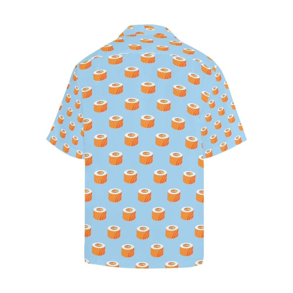 Salmon Sushi Print Design Hawaiian Shirt